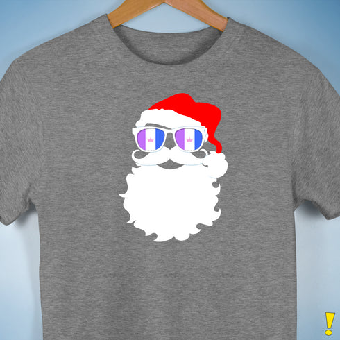Santa’s Drag Pride Flag Shades Premium Unisex T-Shirt - Grey Heather